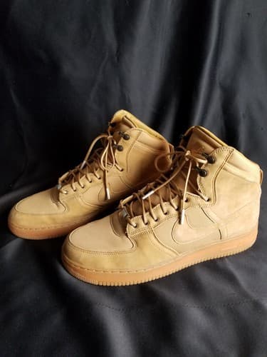RARE 2012 Nike Air Force 1 Hi DCN Military Bt Boots XXX Golden Harvest Men's 14 - Thumbnail 3
