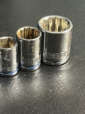 KOBALT #1151719 52-Piece Pro 90 Ratchet Mechanics Tool Socket Set SAE Metric - Thumbnail 13
