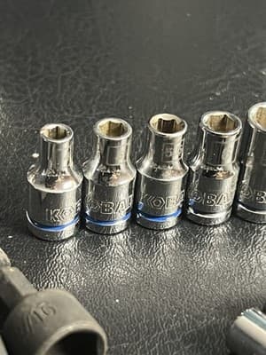KOBALT #1151719 52-Piece Pro 90 Ratchet Mechanics Tool Socket Set SAE Metric - Thumbnail 11