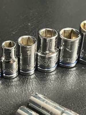 KOBALT #1151719 52-Piece Pro 90 Ratchet Mechanics Tool Socket Set SAE Metric - Thumbnail 12