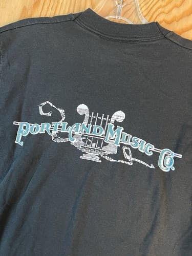 Vintage Portland Music Co Guitar Shirt Men's Size Medium Rock USA Single Stitch - Thumbnail 3