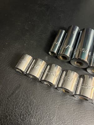 PROTO PROFESSIONAL Deep + Shallow Socket Set 3/8" Drive 12 Point 7/16”- 1” USA - Thumbnail 3