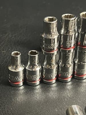KOBALT #1151719 52-Piece Pro 90 Ratchet Mechanics Tool Socket Set SAE Metric - Thumbnail 4