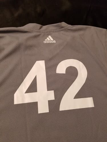 Seattle Kraken Hockey League Adidas Mens S - M Aditeam Practice Jersey Grey #42 - Thumbnail 8