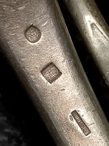 (4) Vintage C. Pillet Old French Silverware Rare. Spoons Forks. Plated or Solid? - Thumbnail 4