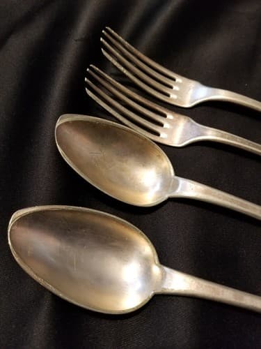 (4) Vintage C. Pillet Old French Silverware Rare. Spoons Forks. Plated or Solid? - Thumbnail 16