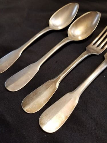 (4) Vintage C. Pillet Old French Silverware Rare. Spoons Forks. Plated or Solid? - Thumbnail 14