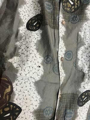 Vtg 1950’s Casual Ceire Hawaiian Village Honolulu Shirt Mens M Chinese Cash Coin - Thumbnail 8