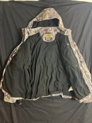 DEWALT Heated Camouflage Work Gear Jacket Mens XXXL Camo READ No Battery/ Zipper - Thumbnail 7