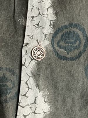Vtg 1950’s Casual Ceire Hawaiian Village Honolulu Shirt Mens M Chinese Cash Coin - Thumbnail 4