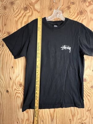 Stussy Shirt Mens S Black Galaxy Hourglass Graphic Streetwear Tee T-Shirt Space - Thumbnail 9