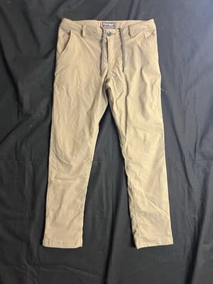 686 Everywhere Merino Wool Lined Chino Pants Mens 30x30 Slim Fit Tan Brown - Image 1