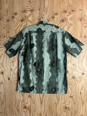 Vtg 1950’s Casual Ceire Hawaiian Village Honolulu Shirt Mens M Chinese Cash Coin - Thumbnail 9