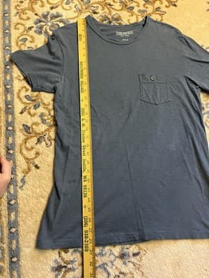 Lot Of 2 Todd Snyder LA Slub Pocket Tee Mens M Chest Pocket Button Black + Grey - Thumbnail 14