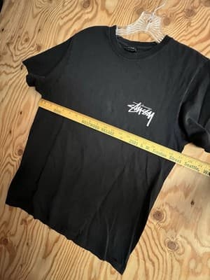Stussy Shirt Mens S Black Galaxy Hourglass Graphic Streetwear Tee T-Shirt Space - Thumbnail 10