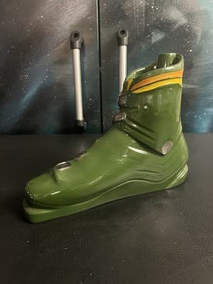 VTG Garnier Ski Boots Decanter Liquor Bottle Jug Empty 750mL French Brandy - Thumbnail 5
