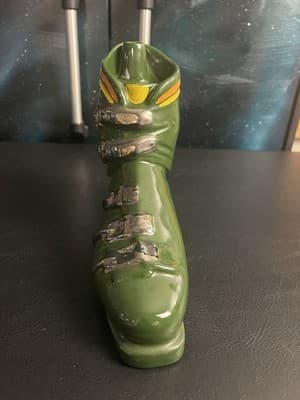 VTG Garnier Ski Boots Decanter Liquor Bottle Jug Empty 750mL French Brandy - Thumbnail 6