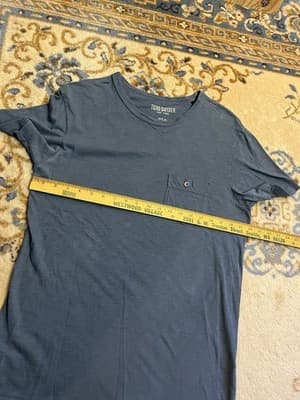 Lot Of 2 Todd Snyder LA Slub Pocket Tee Mens M Chest Pocket Button Black + Grey - Thumbnail 15