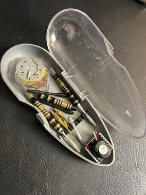 Lot Of 3 Mixed Darts Metal Bodies Plastic Tips Flights Foil Holographic Set Case - Thumbnail 10