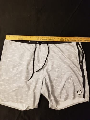 Vuori Shorts Mens 36 Gray V Cycle Board Shorts Drawstring Casual Drawstring - Thumbnail 9