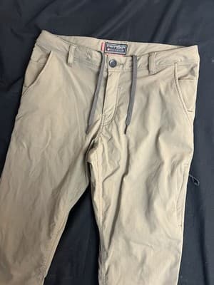 686 Everywhere Merino Wool Lined Chino Pants Mens 30x30 Slim Fit Tan Brown - Thumbnail 2