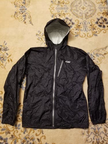 Outdoor Research Mens M Helium Packable Jacket Pertex Shield Black Medium 2011 - Image 1