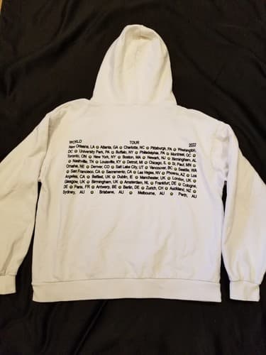 Billie Eilish Women's Hoodie Sweatshirt Medium Happier Than Ever 2022 Tour M - Thumbnail 3