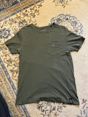 Lot Of 2 Todd Snyder LA Slub Pocket Tee Mens M Chest Pocket Button Green + Grey - Thumbnail 12
