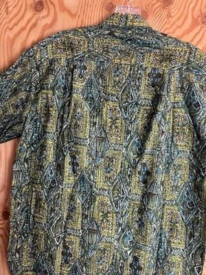 VTG Tropicana Honolulu 3D Hawaiian Shirt M/L Chinese Cash Coin Buttons READ - Thumbnail 13