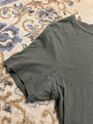 Lot Of 2 Todd Snyder LA Slub Pocket Tee Mens M Chest Pocket Button Green + Grey - Thumbnail 15