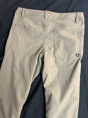 686 Everywhere Merino Wool Lined Chino Pants Mens 30x30 Slim Fit Tan Brown - Thumbnail 11