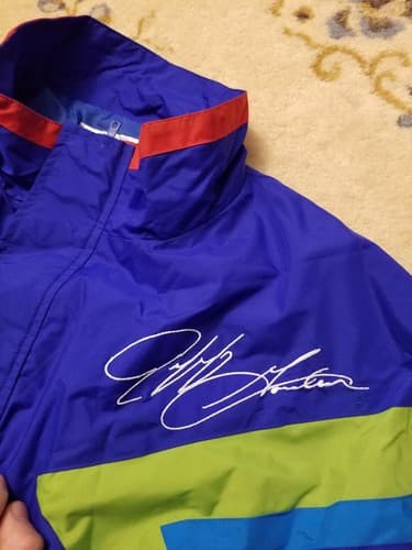 Vintage 90s NASCAR Chase Authentics Jeff Gordon Dupont Rainbow Jacket Mens XXL - Thumbnail 4