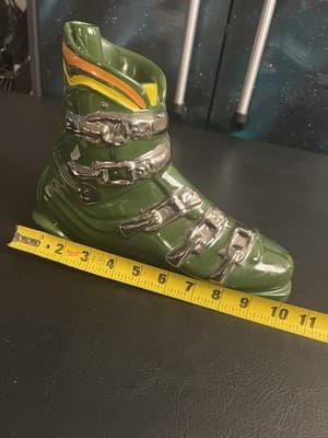 VTG Garnier Ski Boots Decanter Liquor Bottle Jug Empty 750mL French Brandy - Thumbnail 10