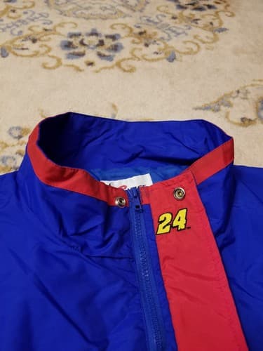Vintage 90s NASCAR Chase Authentics Jeff Gordon Dupont Rainbow Jacket Mens XXL - Thumbnail 6