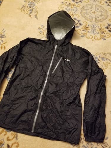 Outdoor Research Mens M Helium Packable Jacket Pertex Shield Black Medium 2011 - Thumbnail 2