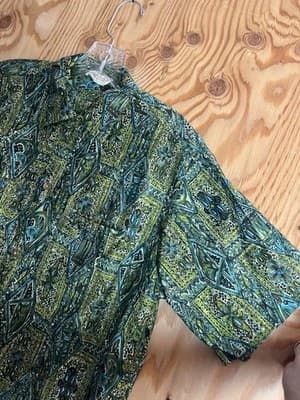 VTG Tropicana Honolulu 3D Hawaiian Shirt M/L Chinese Cash Coin Buttons READ - Thumbnail 2