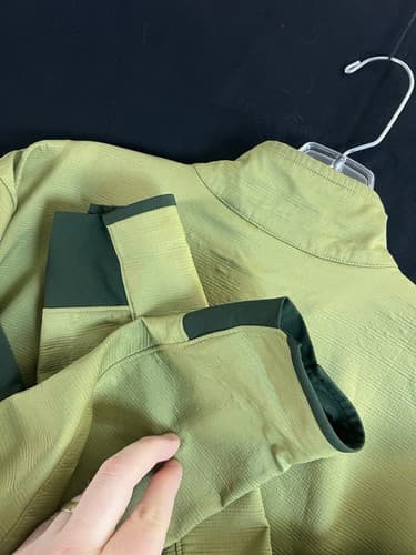 VTG Arc'Teryx Gamma Soft Shell Fleece Lined Jacket Womens XL Green Full Zip FLAW - Thumbnail 11