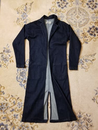 Naked & Famous Denim Coat Jacket Womens XS Jean Cardigan 11oz Stretch Selvedge - Image 1