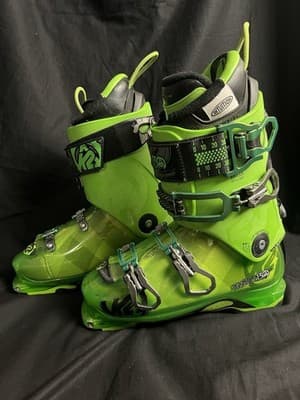 K2~Pinnacle 130 LV Mens 8.5/ Womens 9.5 Flex Ski Boots 2016 26/26.5 Green Tour - Thumbnail 2