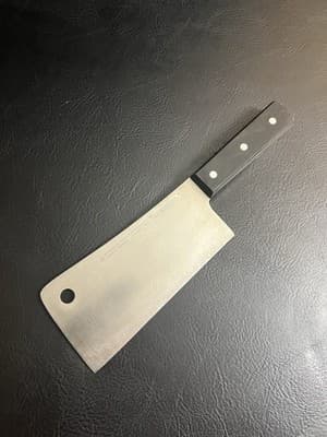 Ed Wusthof 6" Cleaver Butcher's Knife 4680/16cm X50 Cr Mo V15 Germany Kitchen - Image 1