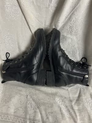Cole Haan Womens Camea Black Combat & Side Zip /Lace-up Boots 10 B Tactical - Thumbnail 11