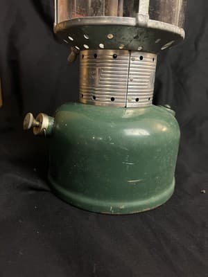 Vtg Coleman 220F Sunshine of The Night Lantern 1967 Green Antique Double Mount - Thumbnail 8
