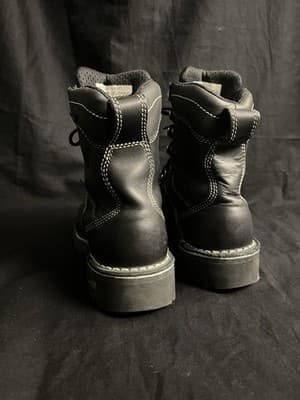 Danner Womens 5.5 Quarry USA 7" Tall Black Alloy Toe Gore-Tex Work Shoes Boots - Thumbnail 3