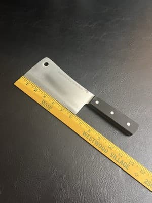 Ed Wusthof 6" Cleaver Butcher's Knife 4680/16cm X50 Cr Mo V15 Germany Kitchen - Thumbnail 18