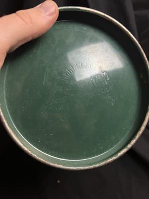 Vtg Coleman 220F Sunshine of The Night Lantern 1967 Green Antique Double Mount - Thumbnail 13