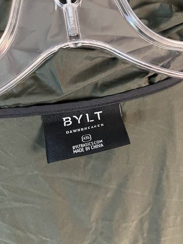 BYLT Dawnbreaker Jacket Mens XXL Green Premium Basics Packable Windbreaker Coat - Thumbnail 3