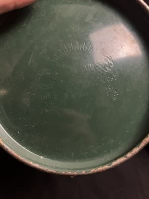 Vtg Coleman 220F Sunshine of The Night Lantern 1967 Green Antique Double Mount - Thumbnail 14