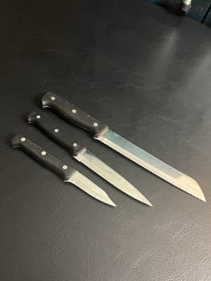 3 Set J A Henckels Ever Sharp Pro Stainless Knife Serrated Bread 51352-080 Lot - Thumbnail 8