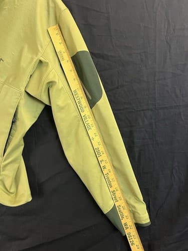 VTG Arc'Teryx Gamma Soft Shell Fleece Lined Jacket Womens XL Green Full Zip FLAW - Thumbnail 14