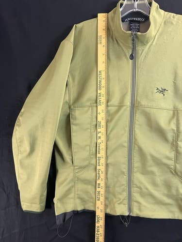 VTG Arc'Teryx Gamma Soft Shell Fleece Lined Jacket Womens XL Green Full Zip FLAW - Thumbnail 12